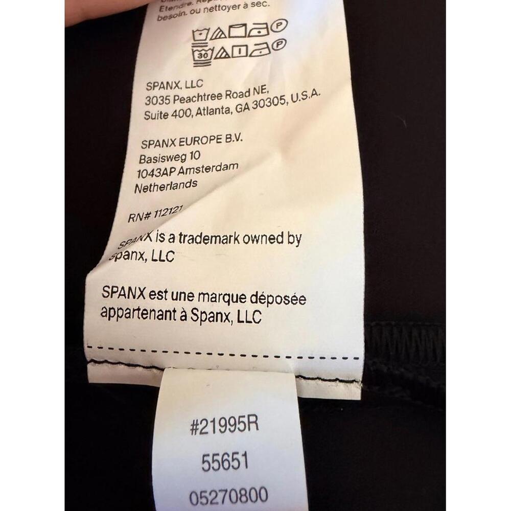 New SPANX Ballet Ponte Long Sleeve Mini Dress In Black Size S $168 - Picture 11 of 11
